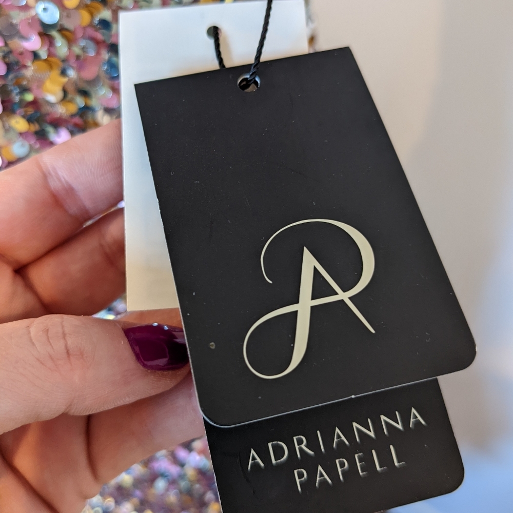 NWT Adrianna Papell Sequin Dress - Picture 5 of 8